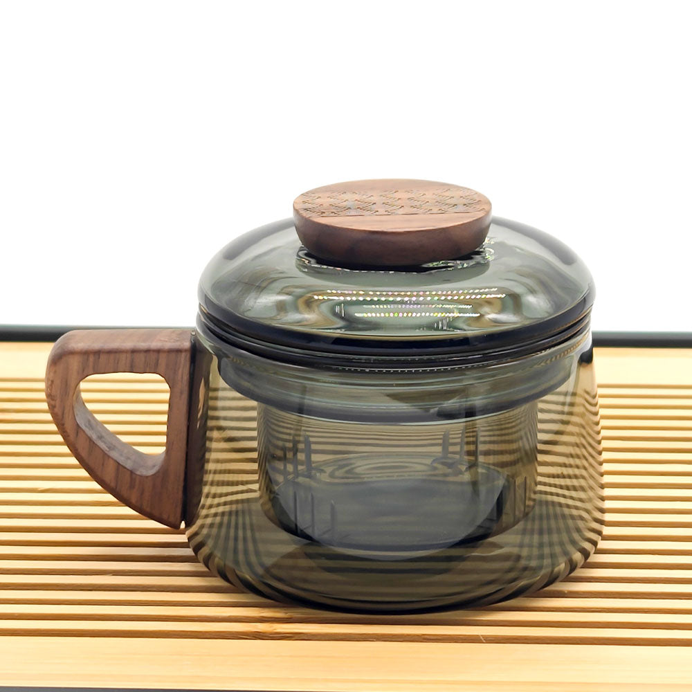 Tea Glass with Infuser and Lid 200ml