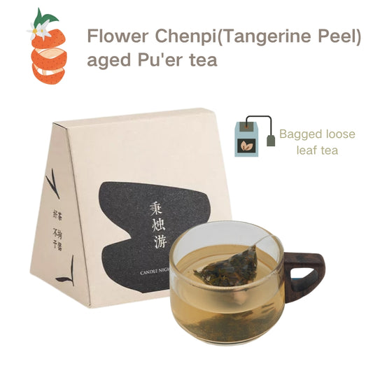 Flower Chenpi (Tangerine Peel) aged Pu'er tea